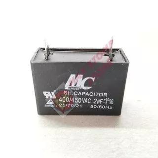 Kapasitor MC 2.0uf 450VAC Segi Kotak Mesin Cuci Mesin Air Kulkas AC