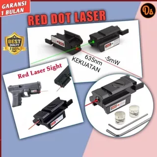 PROMO Red Dot Laser Sight Gun Airsoft Rifle Pistol TGPUL Tactical pistol laser laser senapan leser senapan pistol laser laser senapan merah laser merah  laser sight laser senjata laser airsoftgun - LS15 7RLP04RE