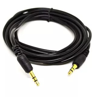 KABEL AUDIO JACK 3.5 5M MALE-MALE / KABEL AUX 5 METER GOLD PLATED m-m Cowok - cowok