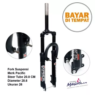 Fork Sepeda Garpu MTB Gunung 26 PACIFIC Oversize Suspensi Shock Travel 120 MM - Model B