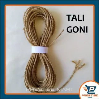 Tali Rami Goni Vintage Bungkus Kado Hang Tag Hampers 3 PLY (tebal 2-3 mm) 5 Meter