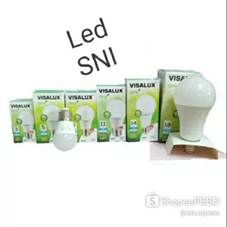 (TERMURAH) Led murah. Lampu SNI, Led VISALUX 3w, 5w, 7w, 9w, 11w, 14w,18w. Pilih watnya