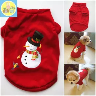 baju natal anjing dan baju natal kucing kostum natal hewan dog christmas costume PETNATAL010