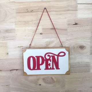 Gantungan OPEN CLOSE / papan buka tutup