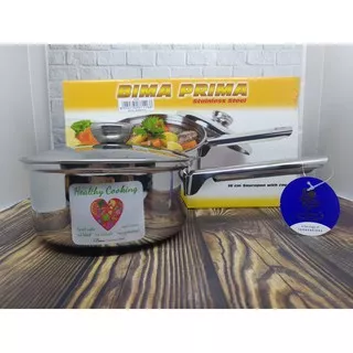 BIMA Prima Saucepan Panci Susu Kompor Induksi Listrik Masak Indomie Mie Instant Stainless Steel 16Cm