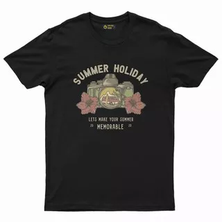 Feeling Good T-shirt Summer Holiday / Black
