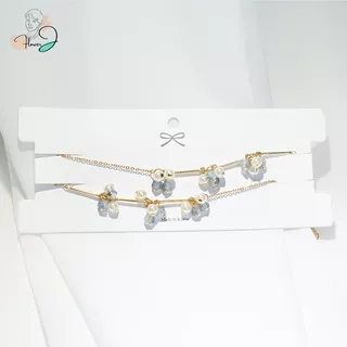 [Made in Korea] (1+1) ~Pearl & blue ball~ Trendy Mask strap, Handmade Mask necklace strap, Mask holder, Mask necklace for woman, fashion necklace, fashion strap, Surgical chain accessaries