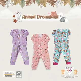 New Libby Animal Dreamland Setelan Baju Anak Bayi New Born sampai 6 Bulan