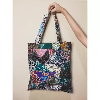 AYUNDA TOTE BAG | COD Premium Tas Totebag Batik Kain Perca Tenteng Etnik Oleh - oleh Jogja Kerajinan Souvenir Grosir Custom Wanita