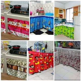 GORDEN KOLONG DAPUR 90x70 CM / HORDEN PENUTUP WASHTAFLE DAPUR