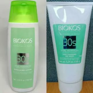 Promo!!! Paket Biokos Vn Deep Cleansing Gel Mask & Vn Exfoliating Lotion