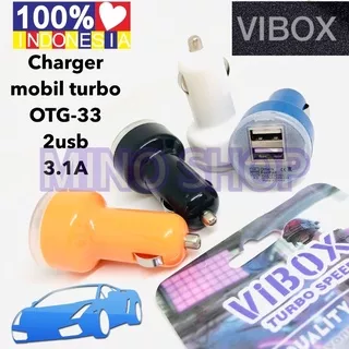 BATOK SAVER MOBIL- CAR CHARGER 2 PORT USB 3.1 A CHARGER MOBIL