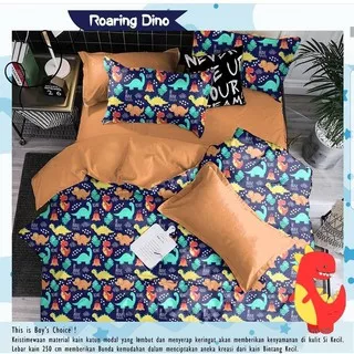 Sprei STAR Roaring Dino Biru