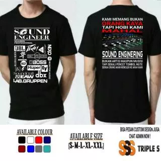 KAOS SOUND ENGINEER NGAMEN PROFESSIONAL KAOS SOUND ENGINEERING - SABLON DEPAN BELAKANG