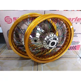 scarlet velg paketan ring 14- 140-160 & 14-185/215 tapak lebar mio soul mio sporty mio smile x-ride Nouvo