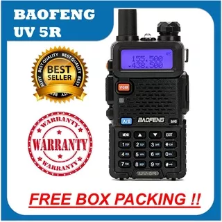 HT BaoFeng UV5R Walkie Talkie  Radio Komunikasi UV 5R 5W UHF+VHF Handy Talky