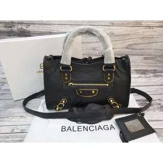 Tas Selempang Wanita Balenciaga City Edge Premium Quality Only Black Size 31