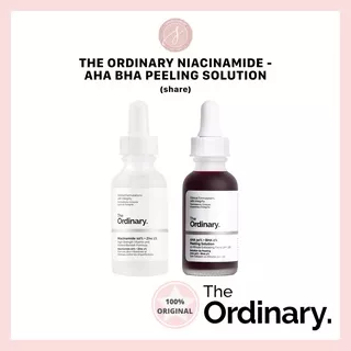 THE ORDINARY (share in jar bottle) niacinamide alpha arbutin hyaluronic acid caffeine aha bha lactic