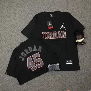 KAOS TSHIRT AIR JORDAN JUMPMAN 45 HITAM AUTHENTIC PREMIUM BESTSELLER