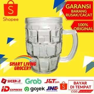 GELAS KACA 600 ml Gelas Cangkir Air Minum Teh Kopi Jus Bir Beer 600 ml Gelas Wadah Saji