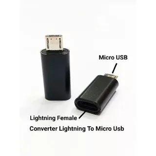 Adaptor Converter Iphone Lightning To Micro Usb / Konektor Sambungan Iphone To Tipe C