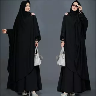 FATIMAH SYAR`I VOL.2 Dress Muslim Fashion Wanita Setelan Syari Hijab Muslimah Simple Trendy