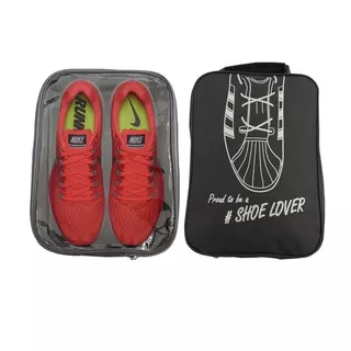 Tas Sepatu Travel Bag Tas Olahraga Futsal Fitness Gym Shoes Bag Organizer L - Hitam Navy Cokelat Abu