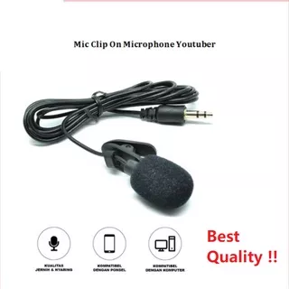 Mic Clip On Microphone MINI Reporter Interview Shooting jack 3.5mm PC Notebook LAPTOP HP