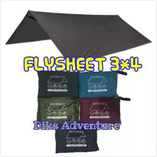 Flysheet plesit flyshit flyshet atap tenda