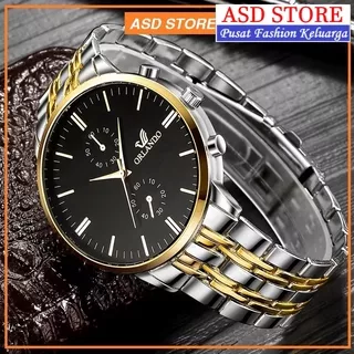 1. ASD STORE - Jam Tangan Pria Orlando Korea Quartz Stainless Steel Men Women SW151 - ASD STORE