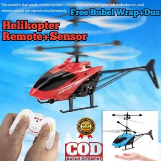 Mainan RC Helicopter Remot + Sensor Induction Aircraft / Mainan Helikopter Romot Control+Sensor