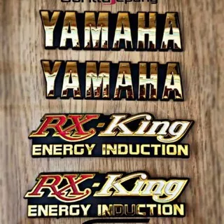 Emblem rx king SET LOGO EMBLEM YAMAHA RX KING SET LOGO BOX AKI RX KING NEW