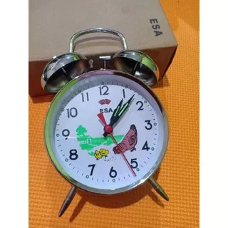 jam ayam antik mechanical alarm clock jam weker jadul