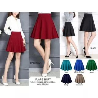 Chrystion Midi Zarah Ruffle Skirt Rok Wanita Pendek Katun Kotak Murah Bawahan Fashion Distro Elegan