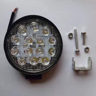 Lampu Sorot Tembak LED 42 Watt 12-30 Volt - Lampu Sorot Bulat 42W