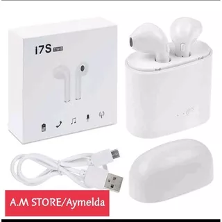 EARPHONE BLUTOOTH i7S TWINS HEADSET HANDSFREE 1 PASANG KANAN KIRI