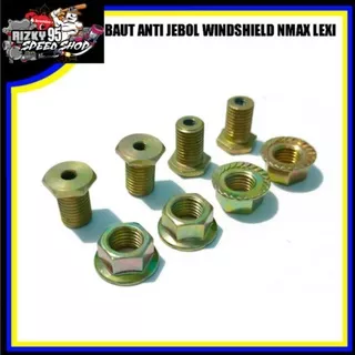 Baut anti jebol winsheild atau well nut mur yamaha NMAX atau LEXI