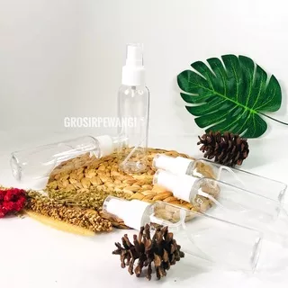 Botol Spray 100 ML Transfaran - Botol Plastik Wadah Isi Ulang Botol Parfum Botol Handsanitizer Botol Face Mist Botol Kosmetik