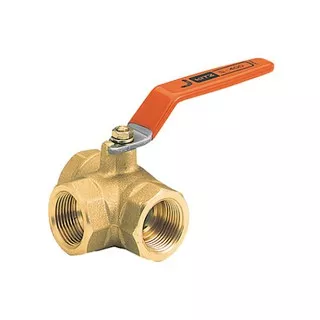 Stop kran Kitz 1/2 inch ball valve 3 way / stop keran 3 arah