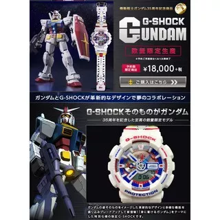 Casio G-Shock X Gundam’s 40th Anniversary Jam Tangan Anime G Shock GA110 TR7APRGD RX782