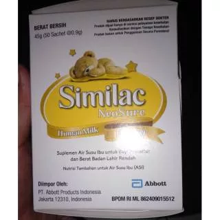 Similac neosure HMF (human milk fortifier) SACHET susu bayi prematur susu BBLR EXPT AGUSTUS 2022