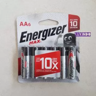 Baterai Energizer Max AA isi 6 pcs 1.5V