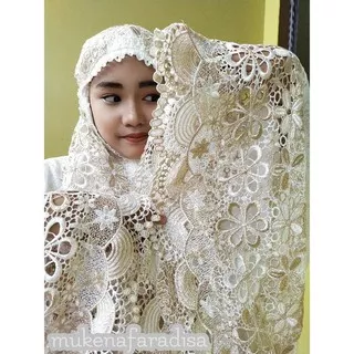 MUKENA PRADA RENDA MEWAH KATUN FOIL ADEM CANTIK JUMBO BAGUS TASIKMALAYA TASIK GROSIR PUTIH HANTARAN PRADA HFZ MUKENAFARADISA TRAVELING HADIAH KADO IBU HANTARAN MASKAWIN SESERAHAN TASIK GROSIR TASIKMALAYA MURAH PRODUSEN