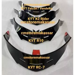 Spoiler Helm Full Face KYT RC7 R10 K2Rider Falcon Vendetta NHK GP1000 RX9 Zeus ZS806 ZS811 ZS813 NJS