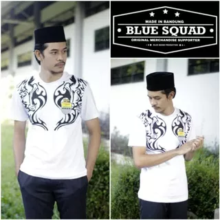 KAOS PERSIB BAJU PERSIB PRIA WANITA ORIGINAL BLUE SQUAD PERSIB FOOTBALL CULTURE HITAM BIRU TANGAN PENDEK