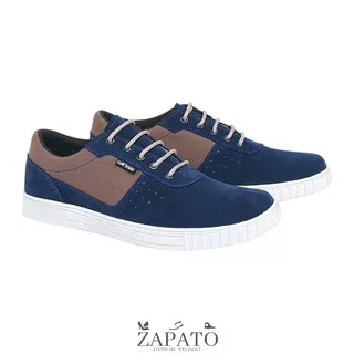 Sepatu Pria Cowok Kets Sneakers Casual Santai Original Murah Biru