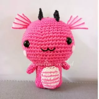 Boneka Naga warna Pink - Pink Dragon