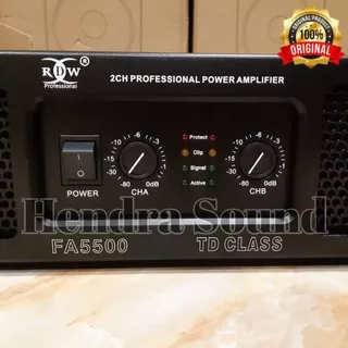 Power Amplifier RDW FA 5500 / FA5500 TD Class (2 channel)