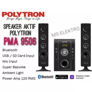 Speaker Aktif Polytron Bluetooth Usb Multimedia PMA 9507 9506 9505 9503 9501 9311 9310 9300