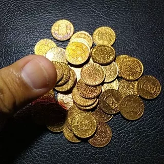 uang koin kuno benggol 1/2 cent nederlandsch nederland indie kecil thn 1945